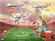 Bóng đá anh, ngoại hạng anh, lịch thi đấu euro 2012, Biếm họa: Người hâm mộ Việt Nam bị "bỏ rơi"